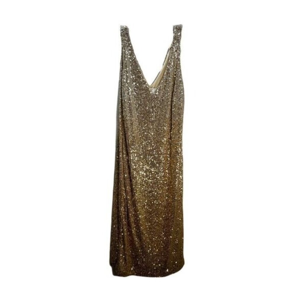 Women's Sequin Cocktail Dress Sparkly V Neck Bodycon Small‎